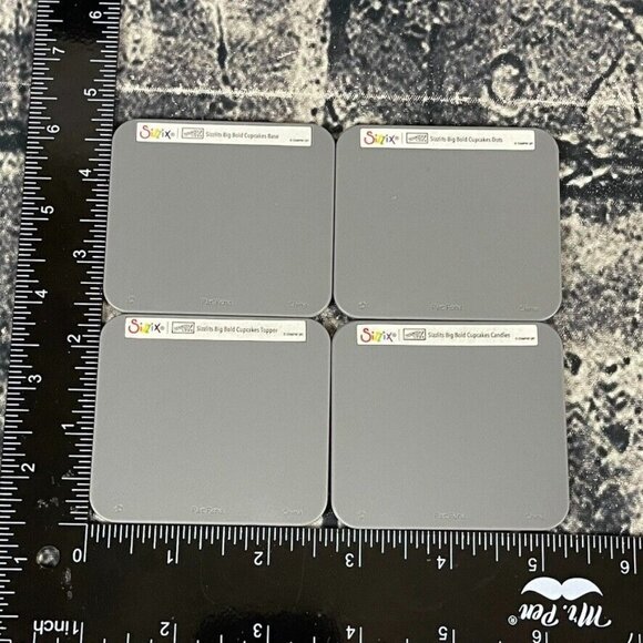 STAMPIN' UP! BIG BOLD CUPCAKES SIZZIX SIZZLITS Set of 4 Dies In Box - Picture 11 of 11